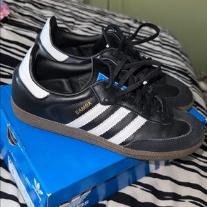 Adidas Samba Black Leather Sneakers
